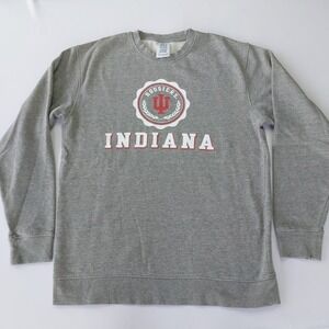 Indiana University Hoosiers Gray Pro Edge Sweatshirt Size M